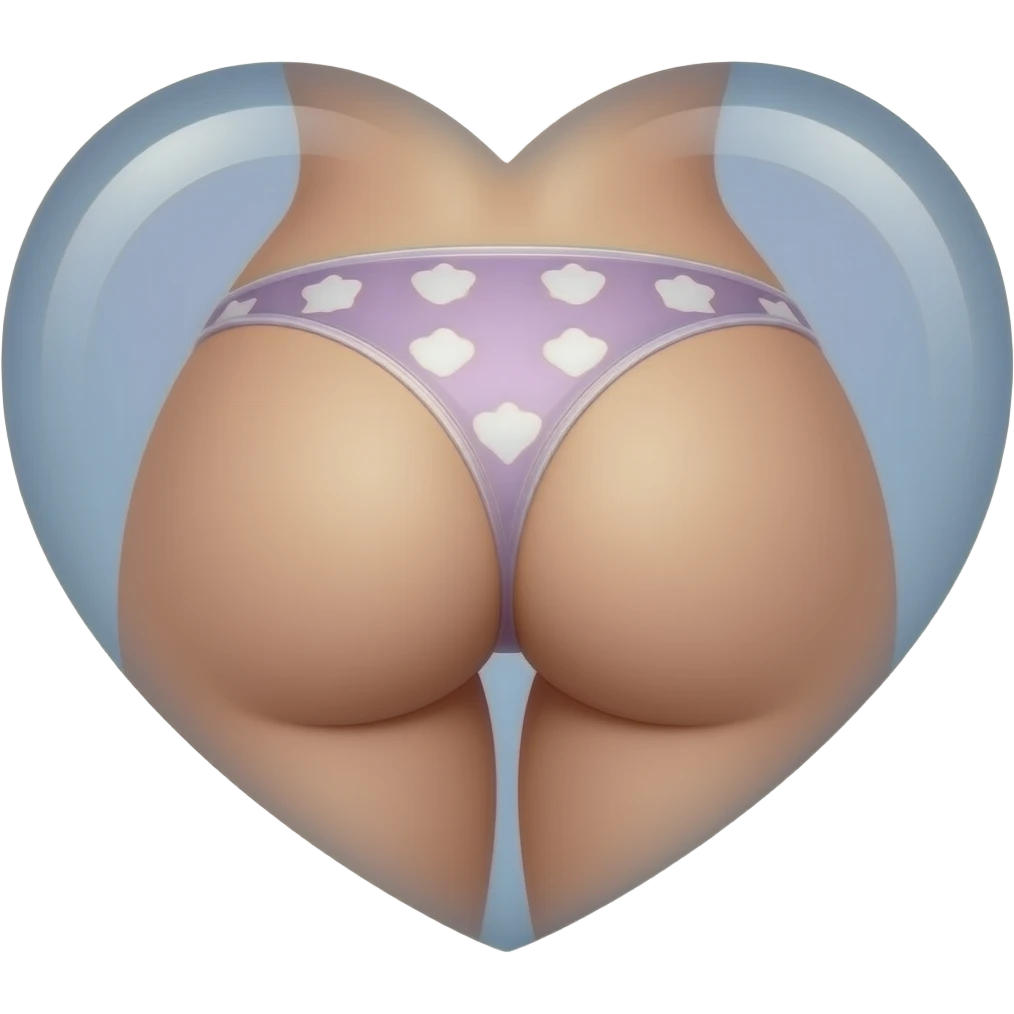Heart shaped butt emoji