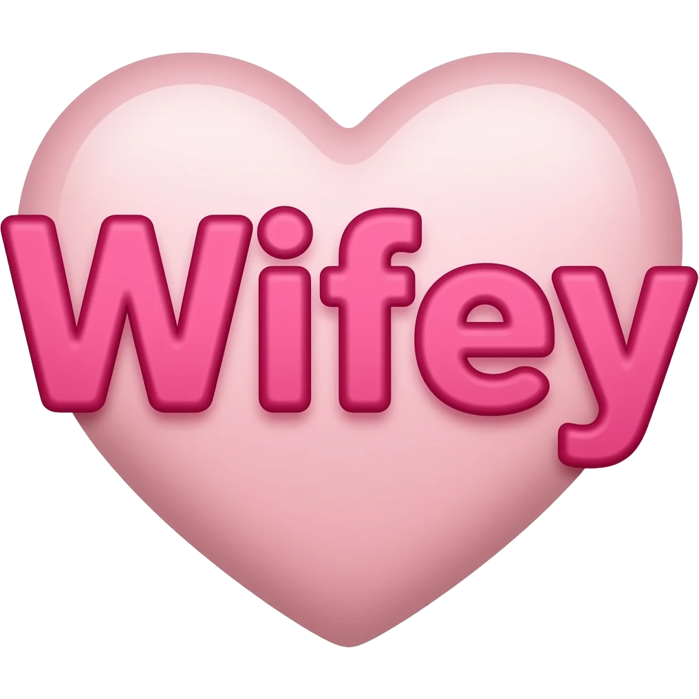 Wifey written emoji
