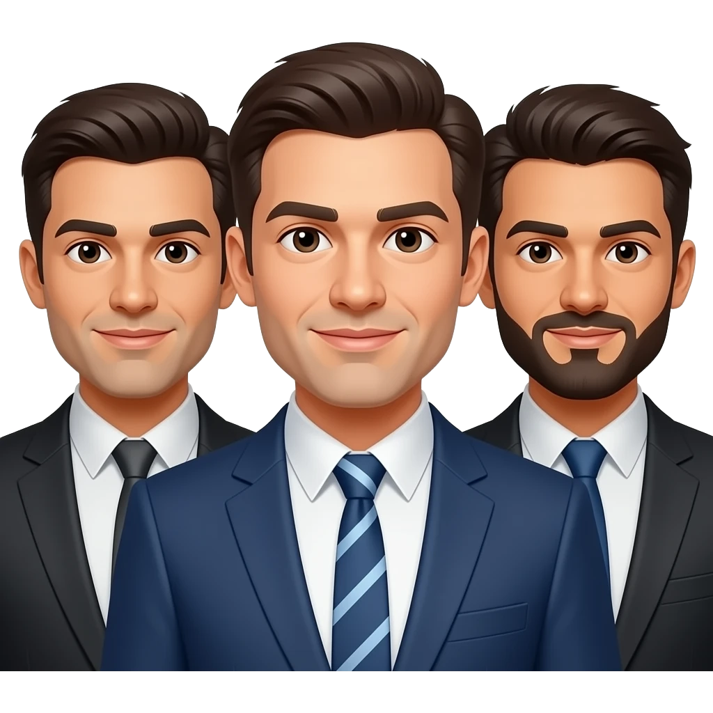 three men emoji