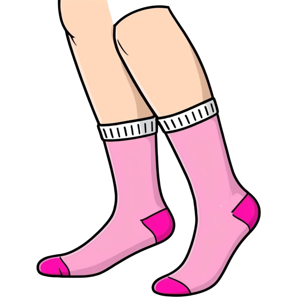 Pink socks emoji