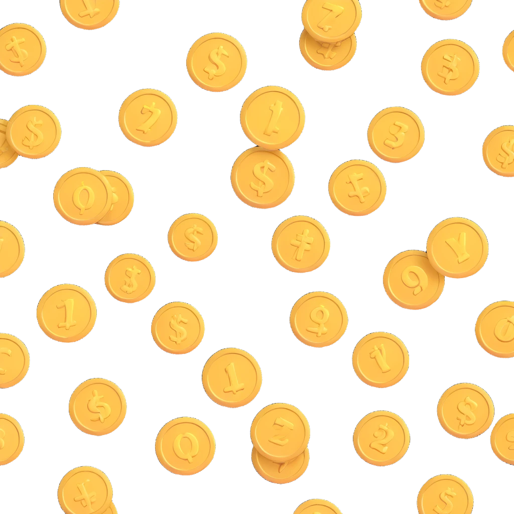 few golden coins emoji