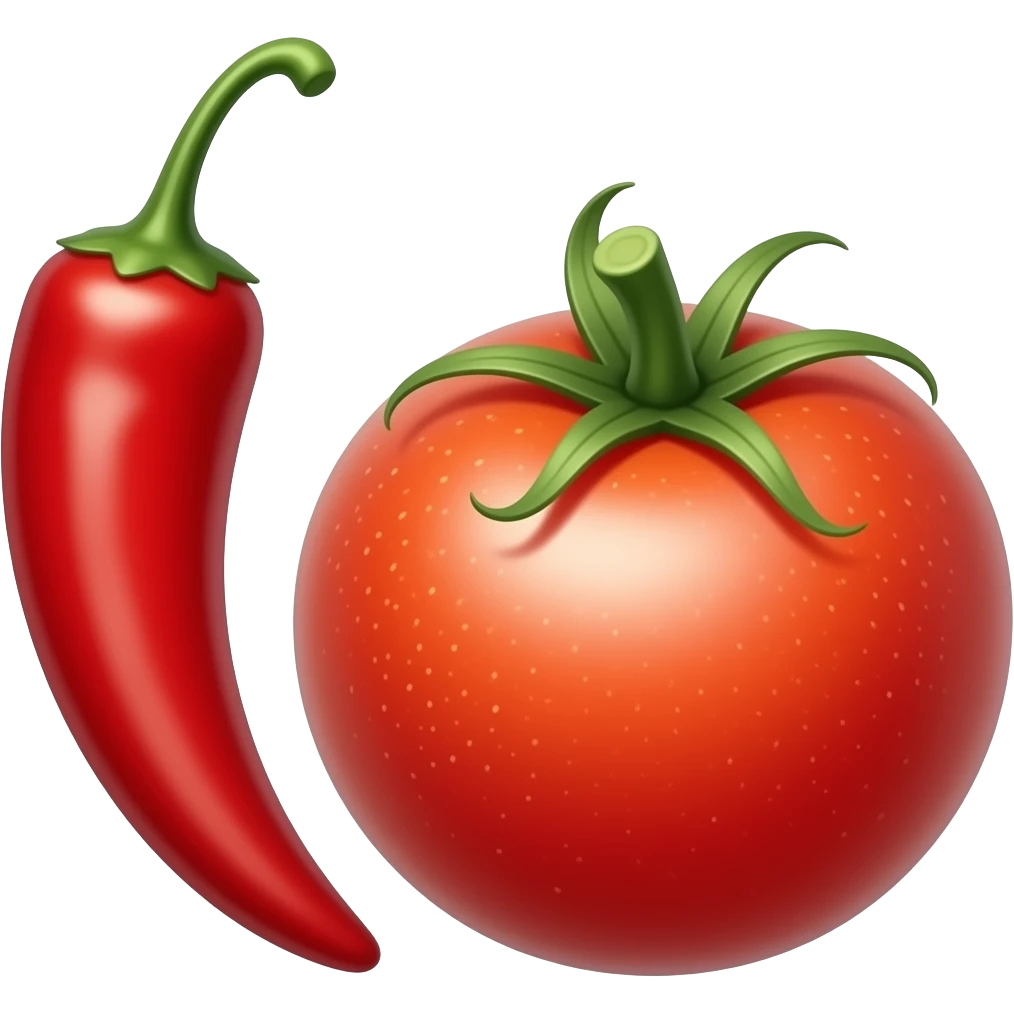 generates the chili pepper and tomato emoji. emoji