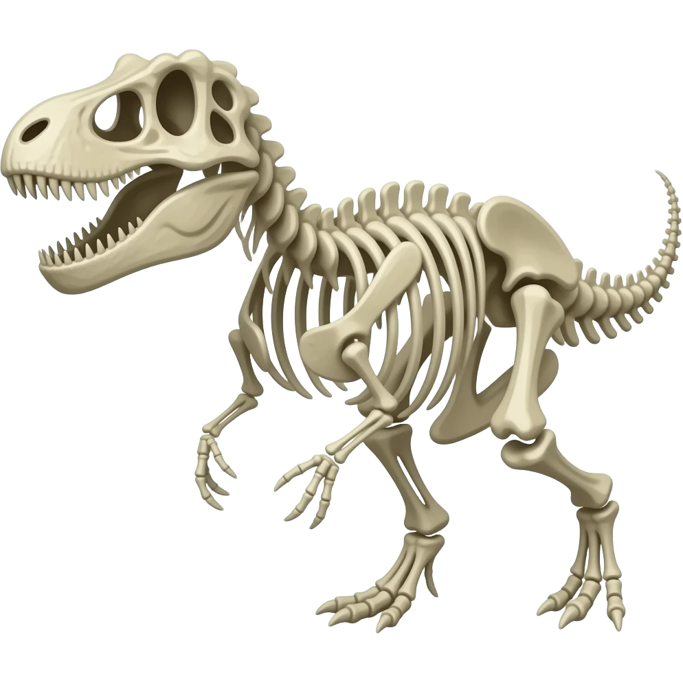 dinosaur skeleton emoji