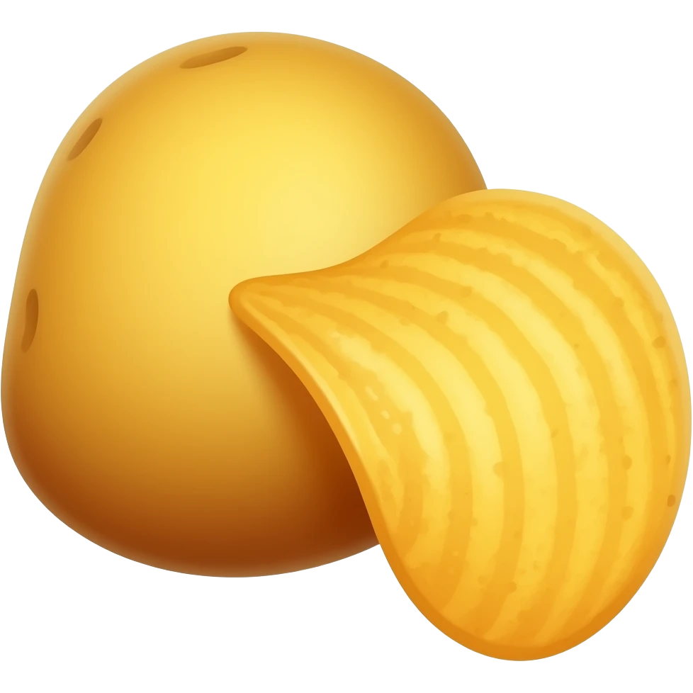 Potato chip emoji