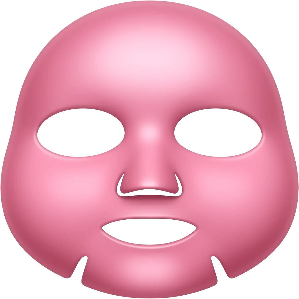 pink skincaremask emoji