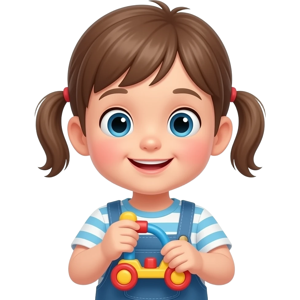 enfant partage jouet emoji
