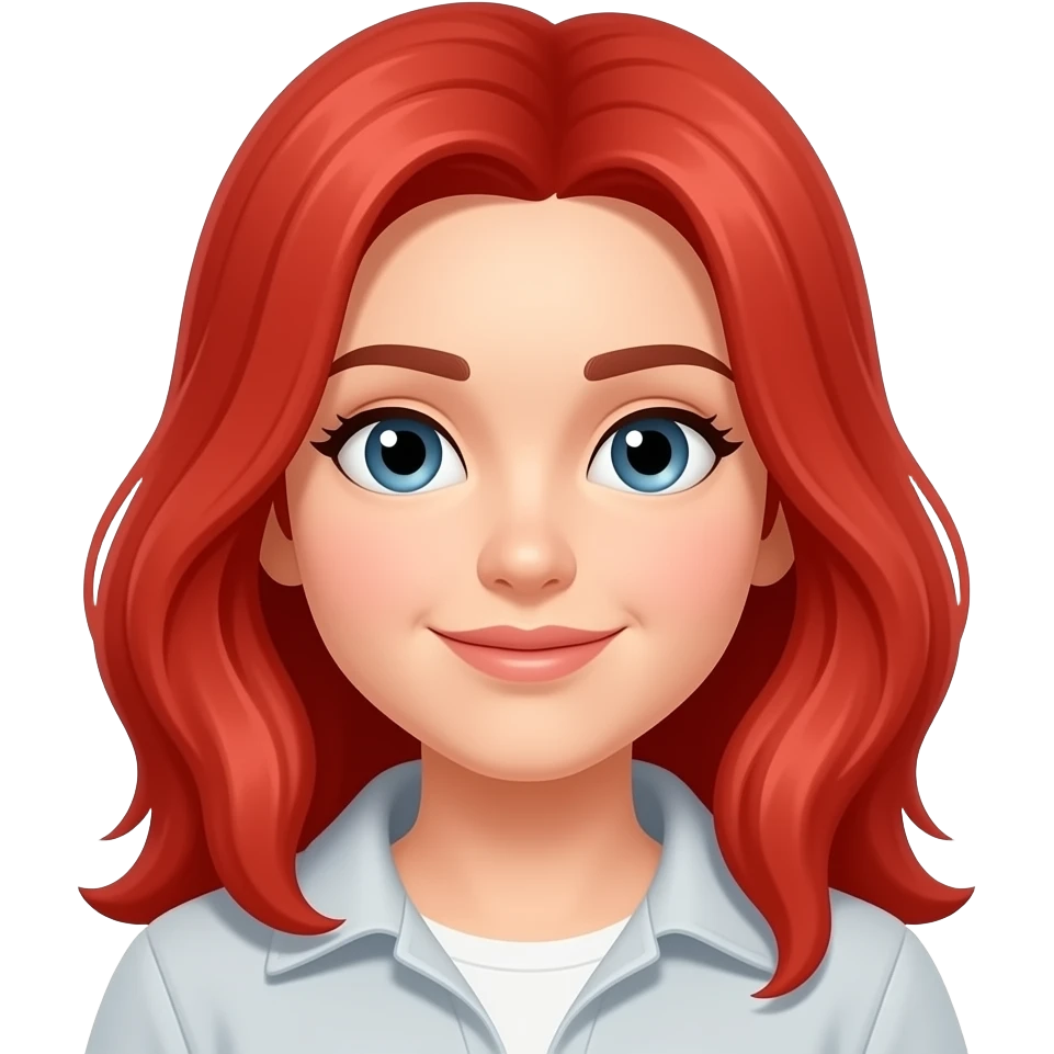 Red haired emoji