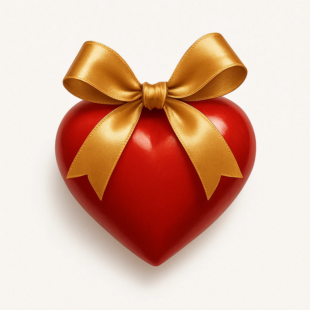 heart with a bow emoji