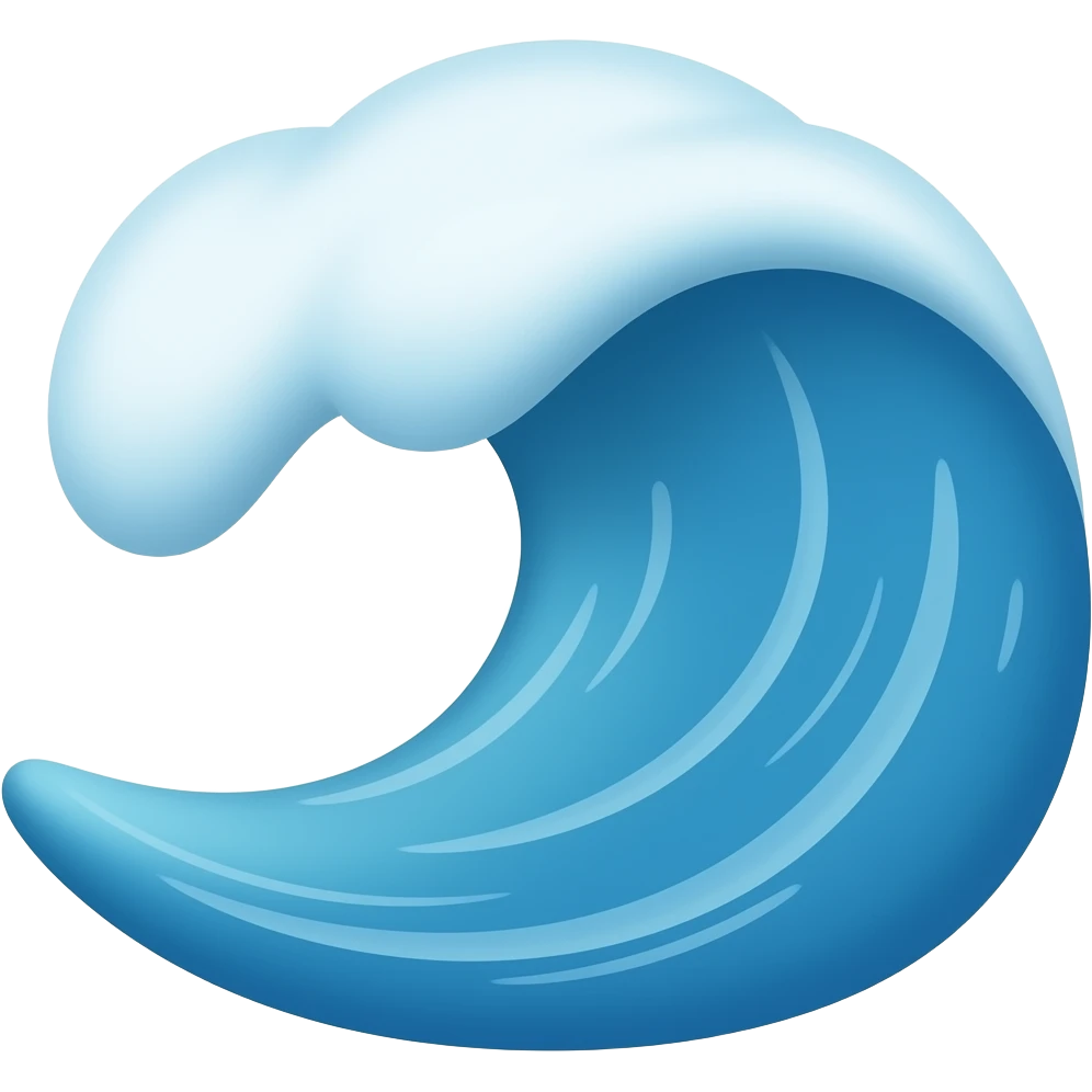 Wave emoji