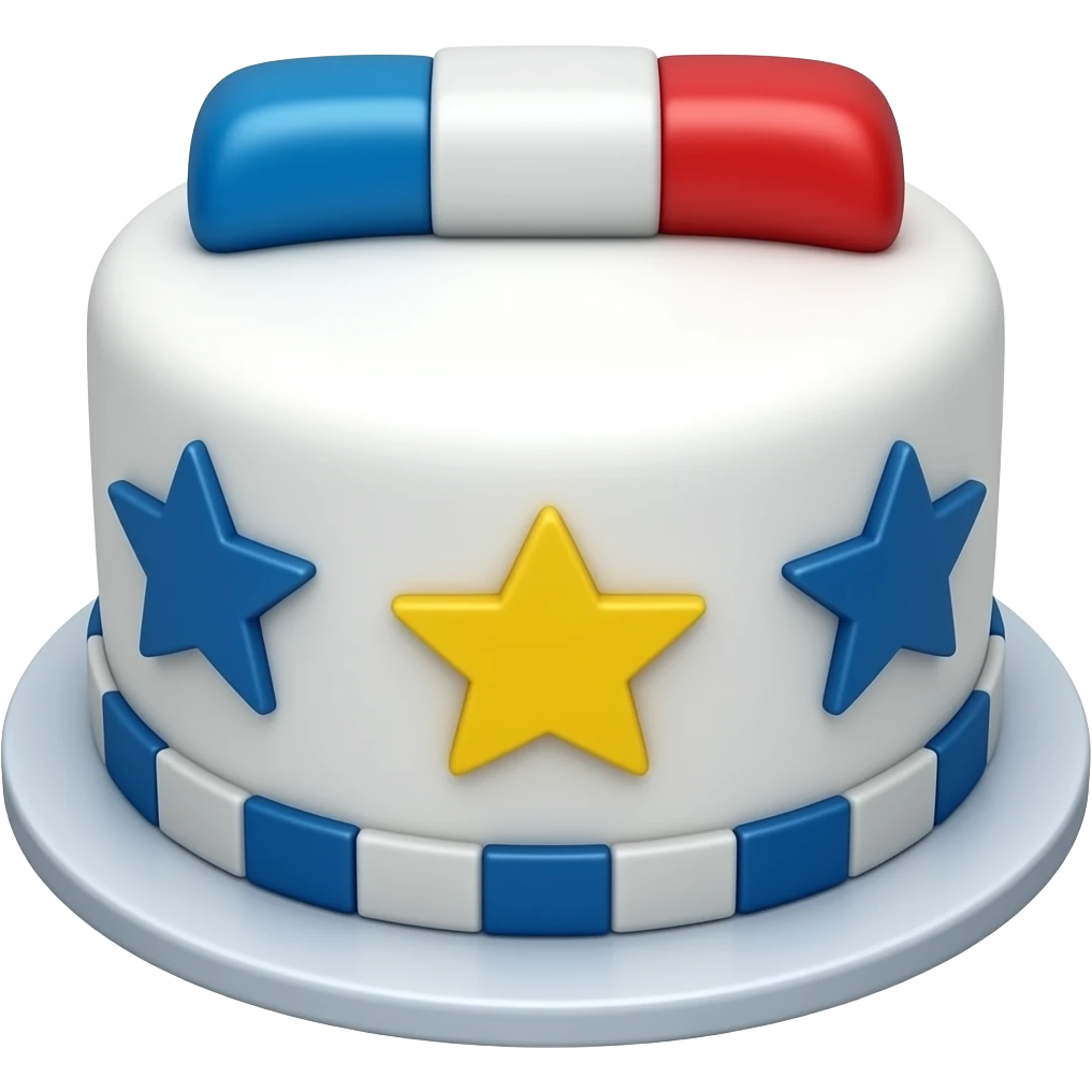 Law enforcement cake emoji