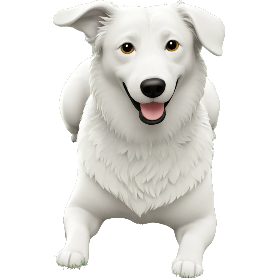 dog enjoying the outdoors emoji