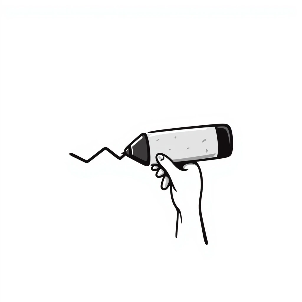 Eraser removing line on paper emoji