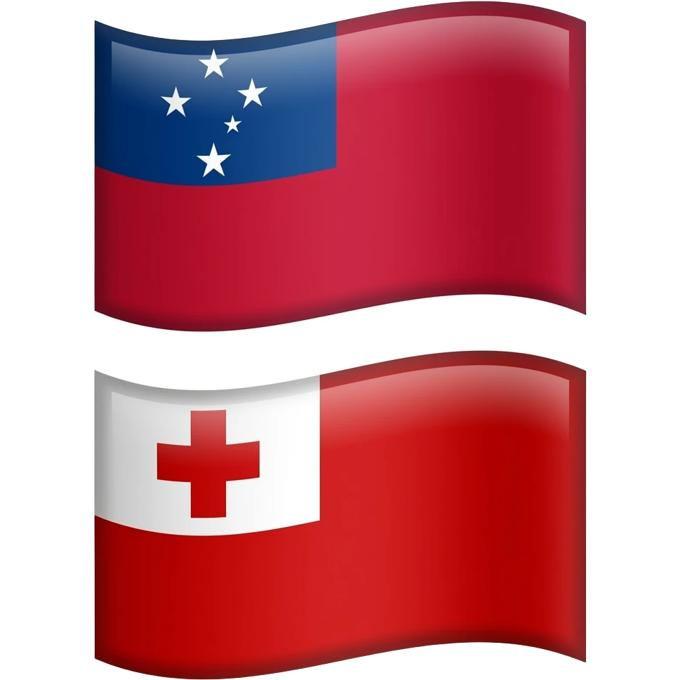 generate me a Samoan and Tongan flag emoji