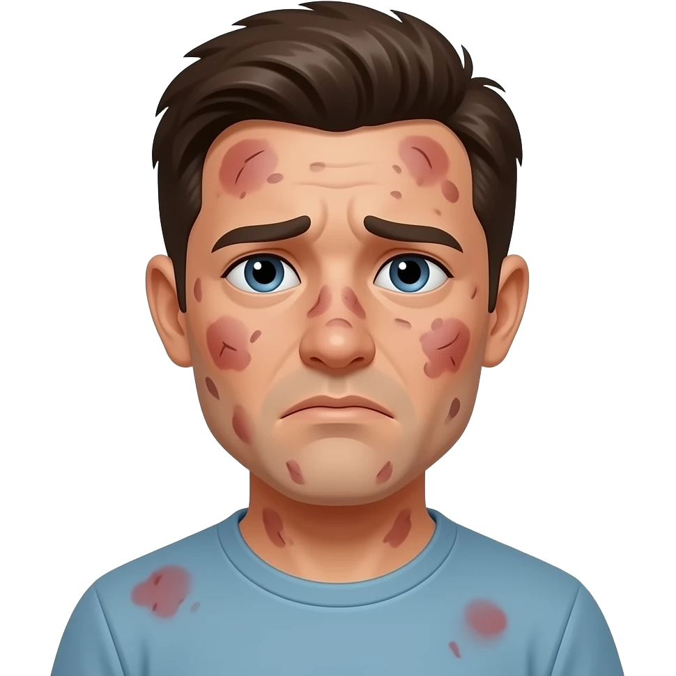 too much Measles man sad emoji