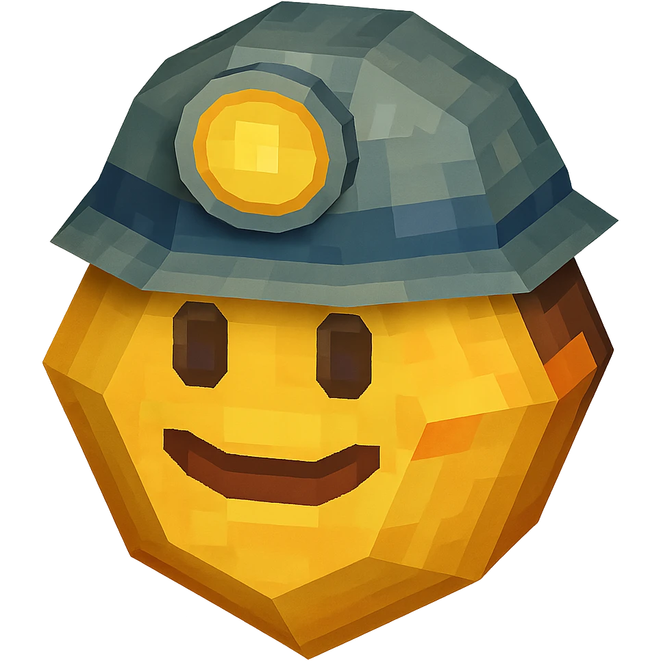 Create a realistic emoji character named Master Hunt. Hexagon shape, Helmet, The background should be transparent , for positive work culture. emoji