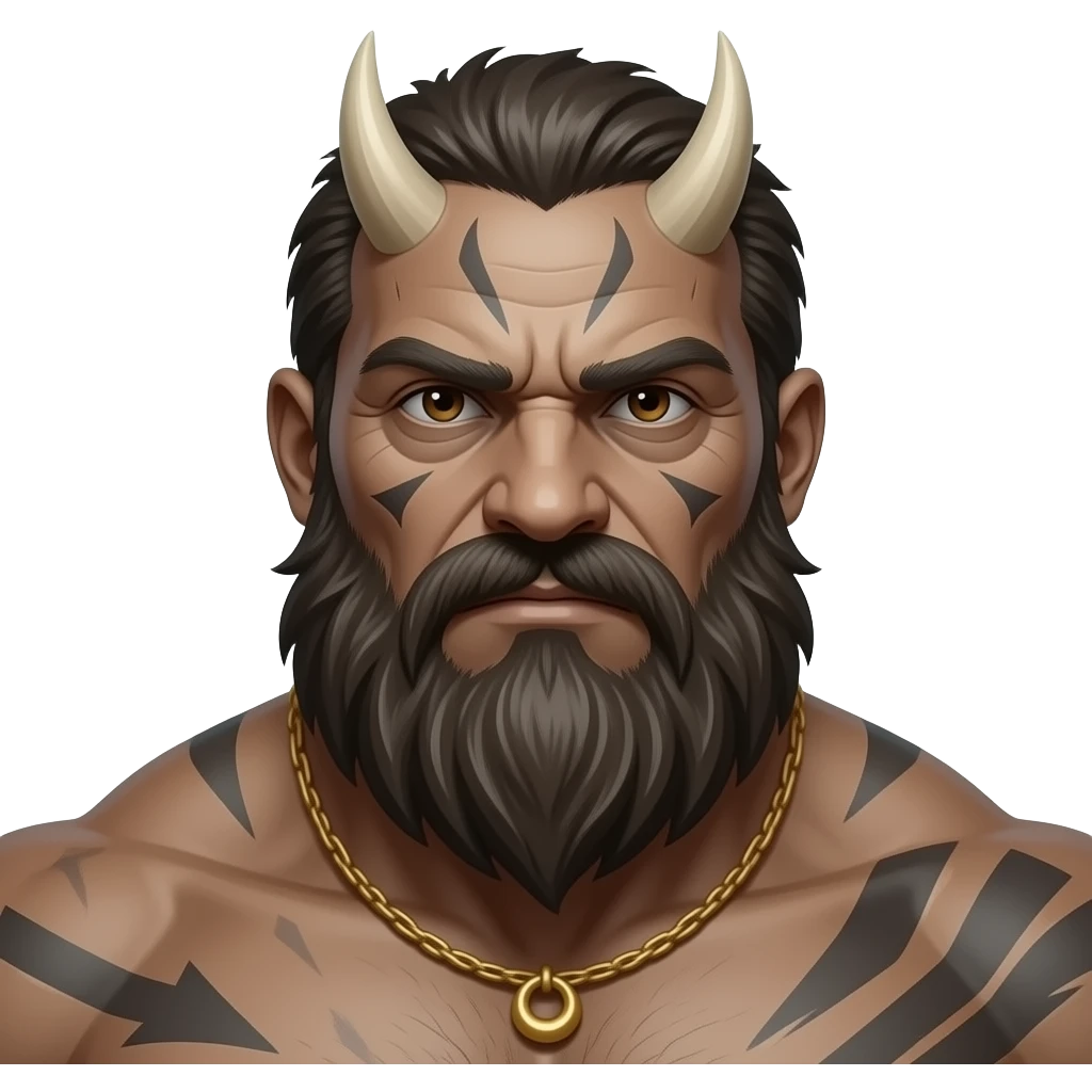 A vicious Nephilim giant man from biblical ancient times emoji