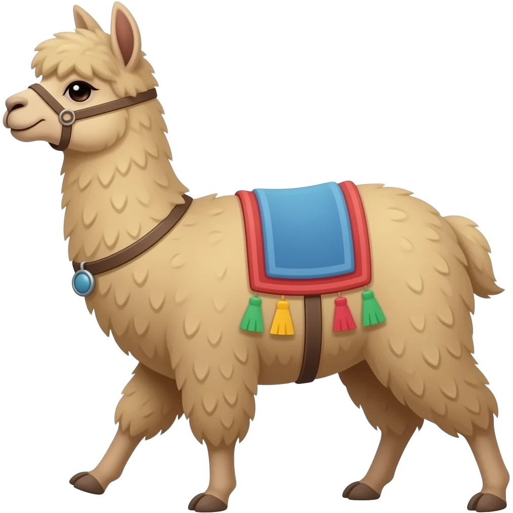 llama traveling emoji