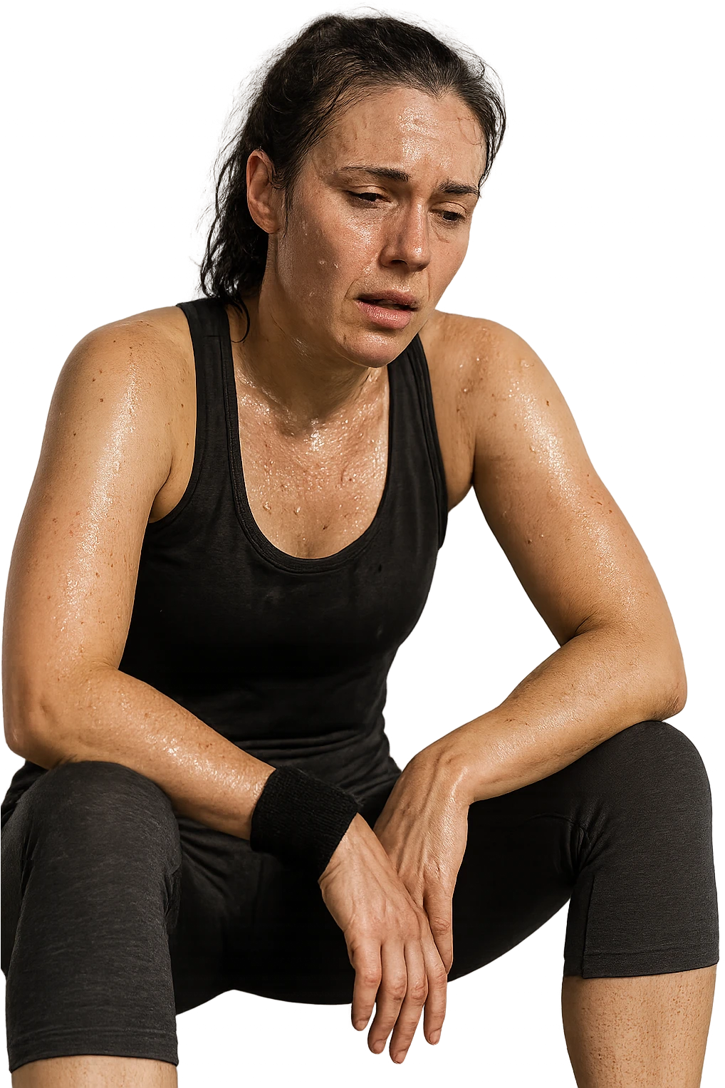 donna molto stanca dopo il workout emoji