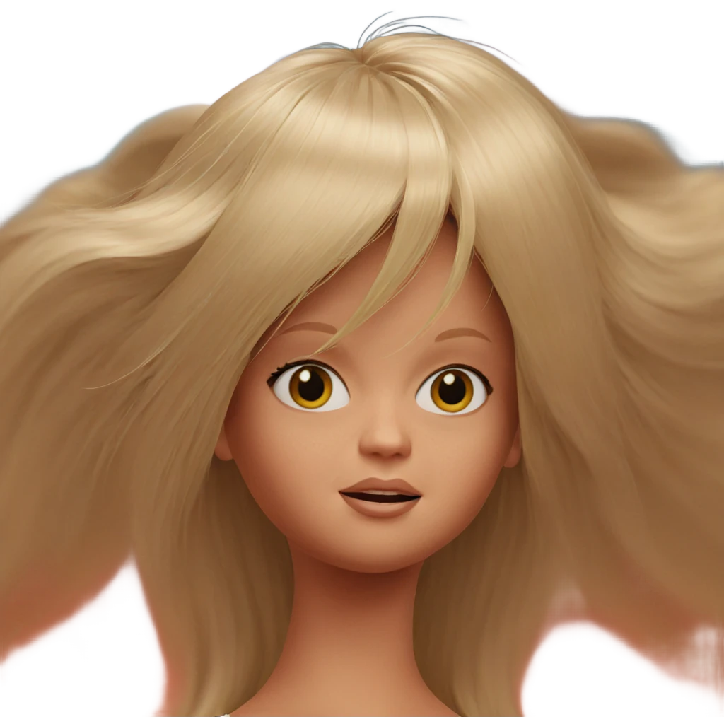 blonde girl with long hair emoji