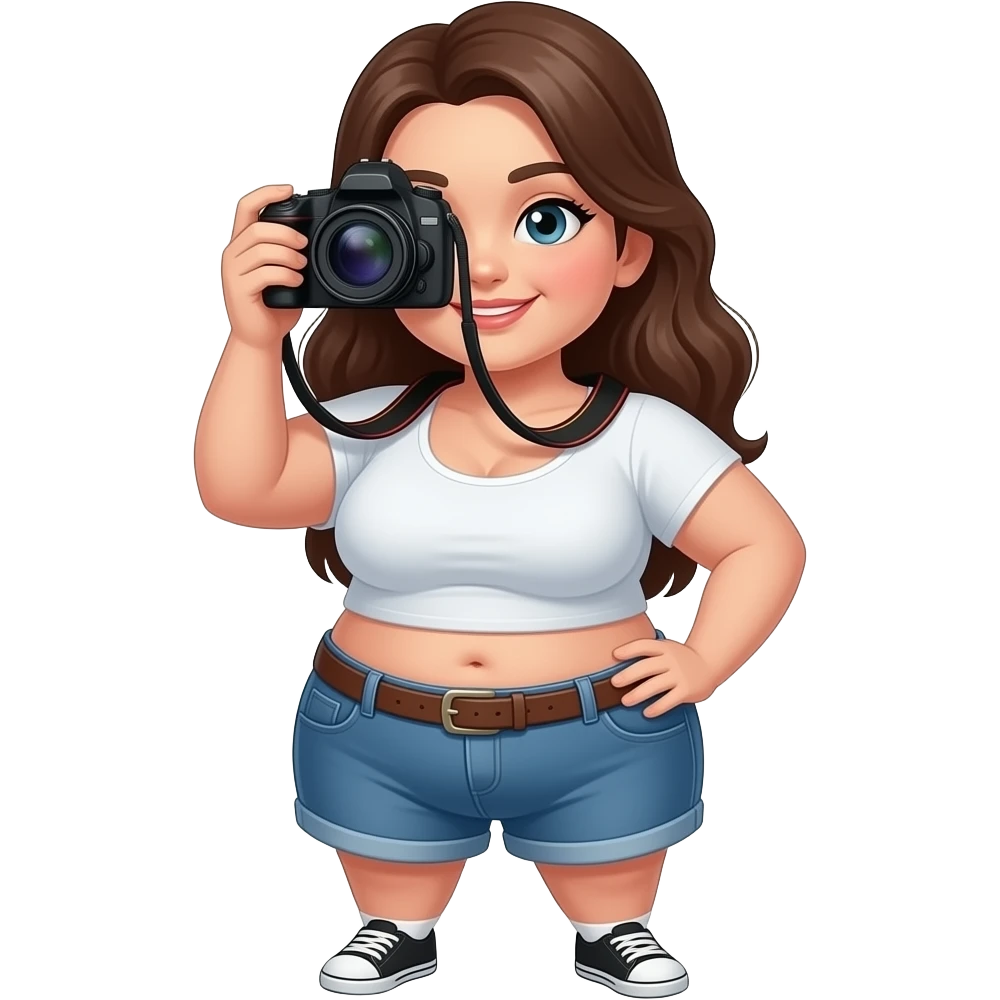 massive booty girl n camera emoji