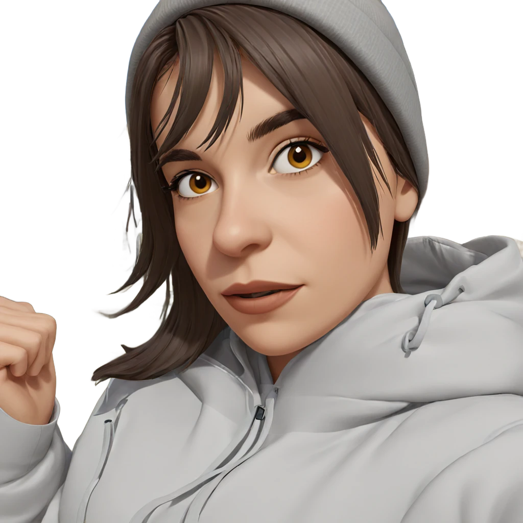 girl in hat outdoors emoji