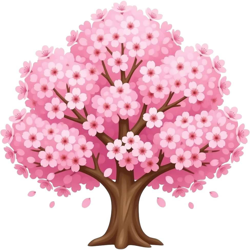 cherry blossom tree emoji