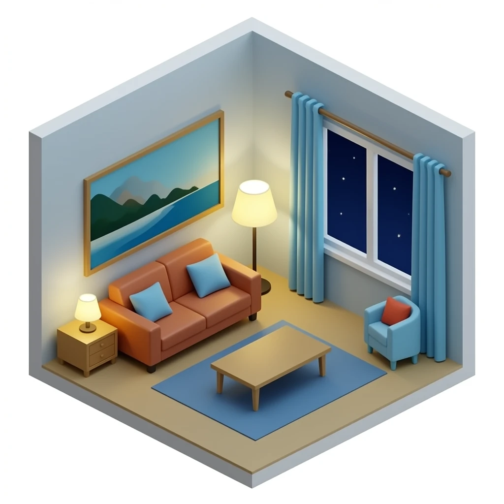 isometric room emoji