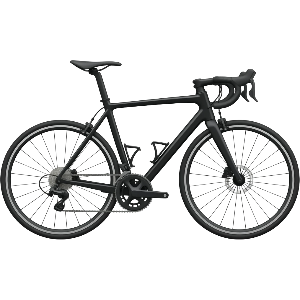 Bike all black emoji