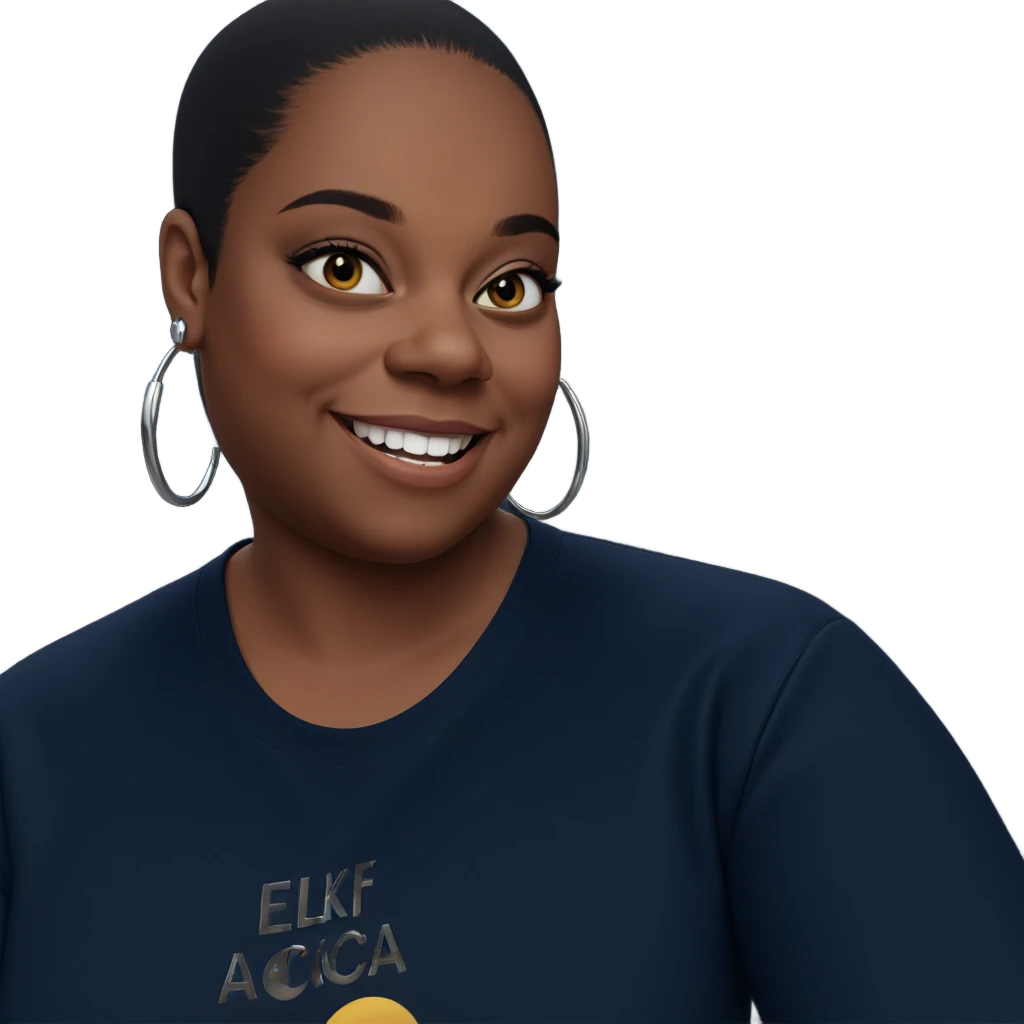 smiling girl with hoop earrings emoji