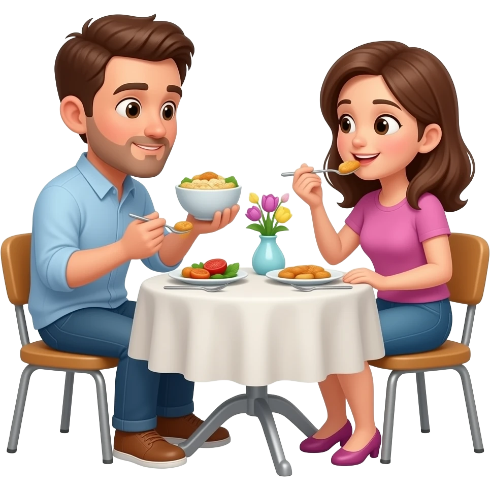 Men eating woman emoji