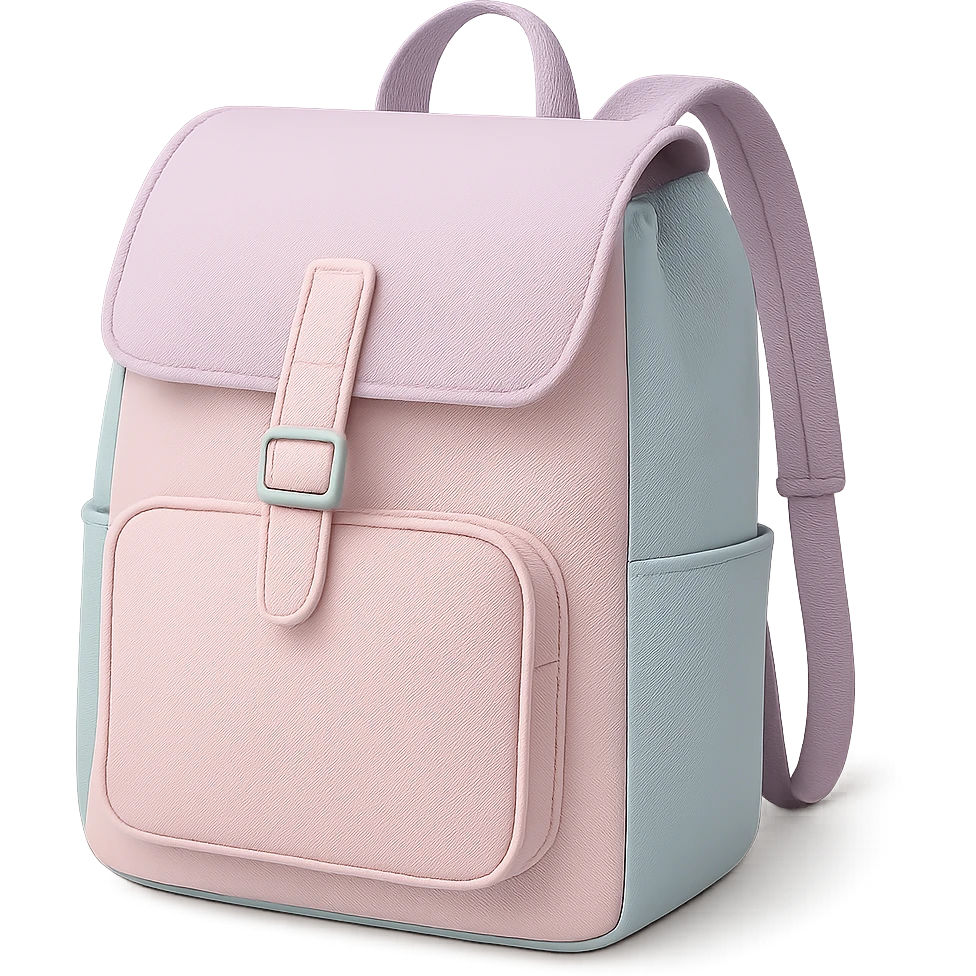 aesthetic pastel backpack emoji