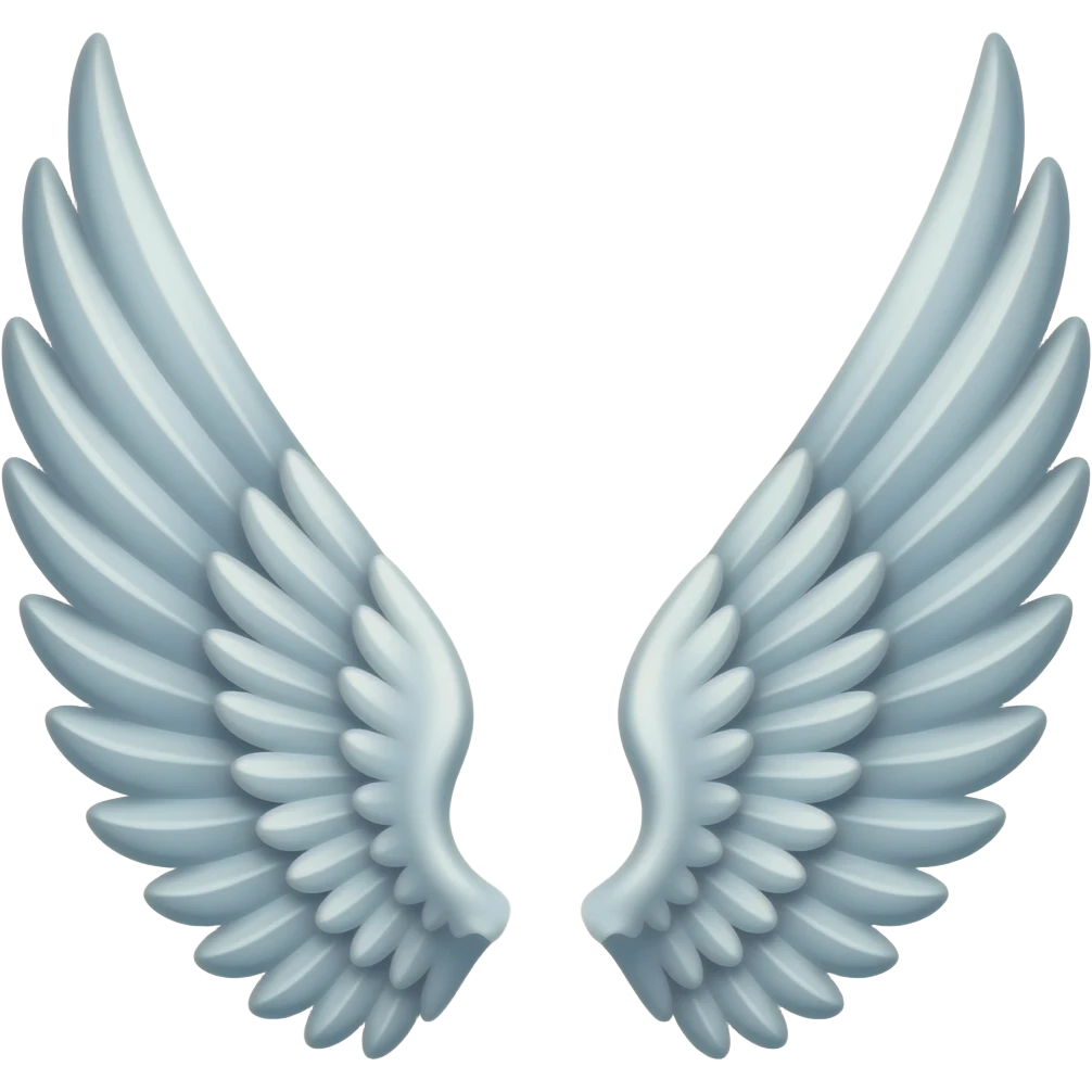 wings emoji left and right separately emoji