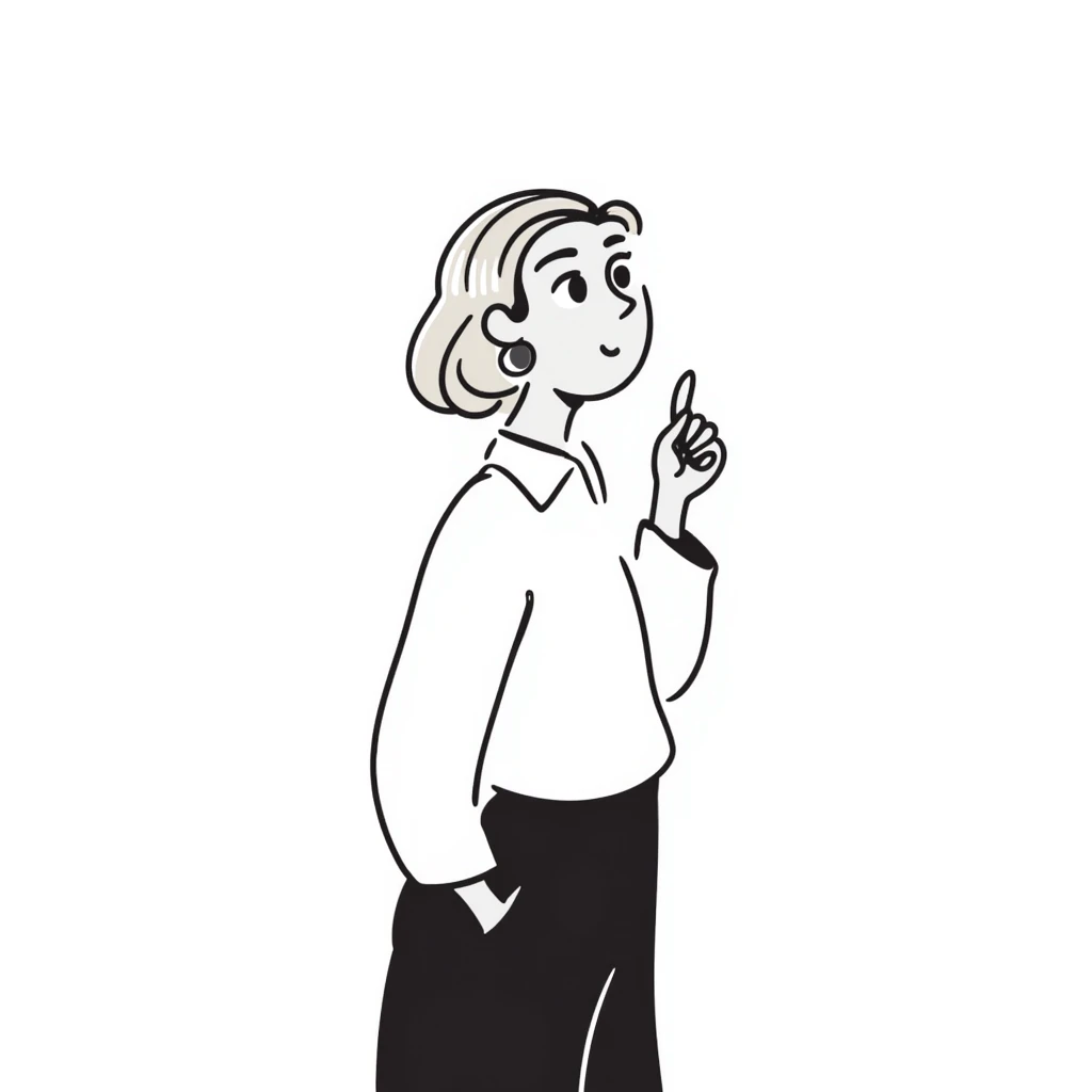 woman with blonde hair thinking emoji