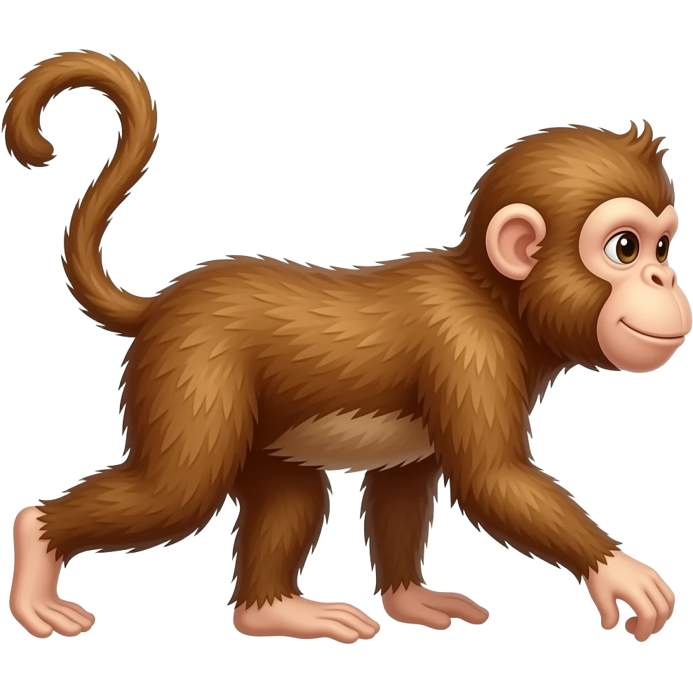 fai muovere avanti ed indietro la scimmia emoji