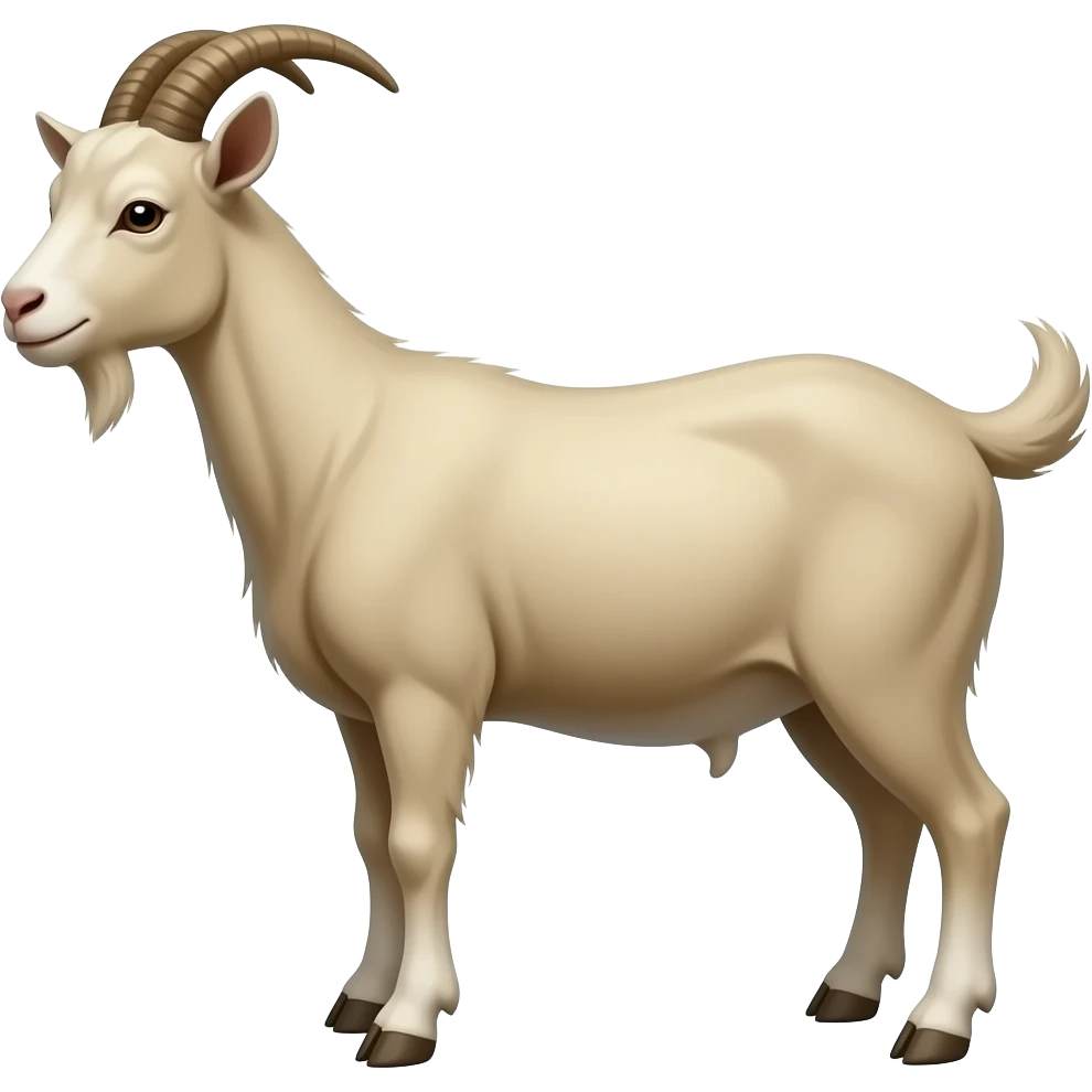Hazme una cabra dando la espalda. emoji