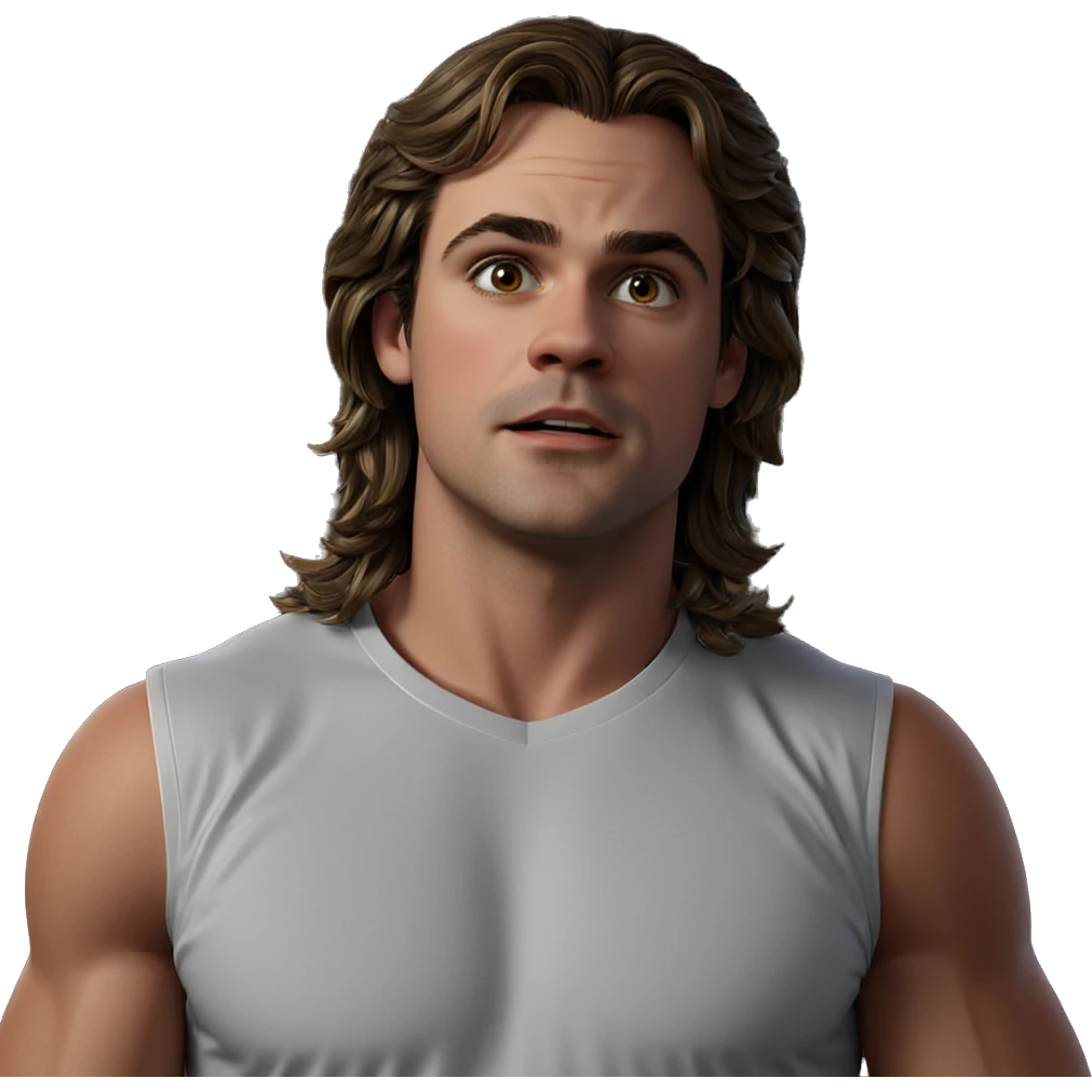 male portrait in white shirt emoji