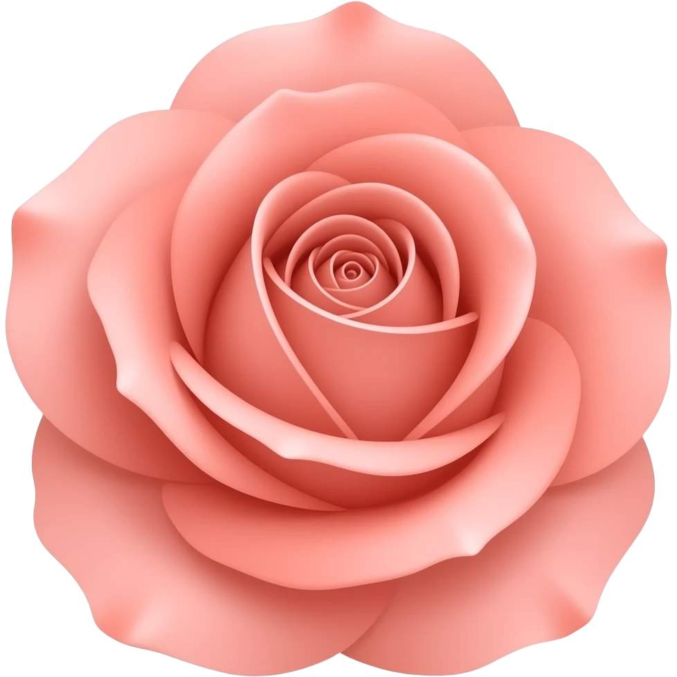 Muted Coral Rose emoji