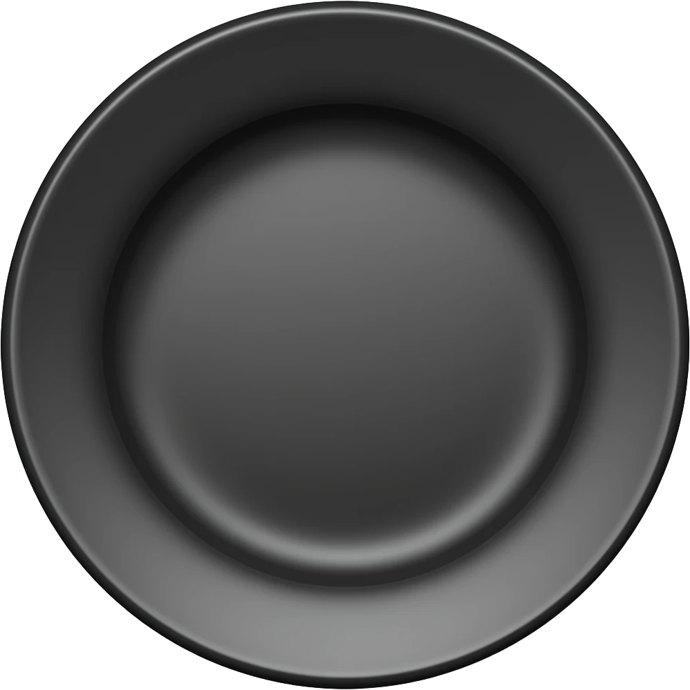 plate black emoji