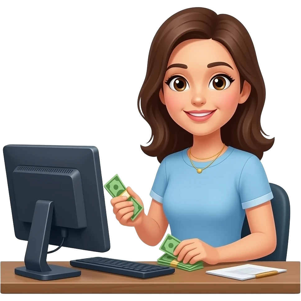 beauty split pay money work emoji