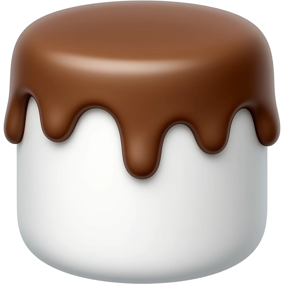 Can you do it with one marshmallow and only one layer of chocolate emoji