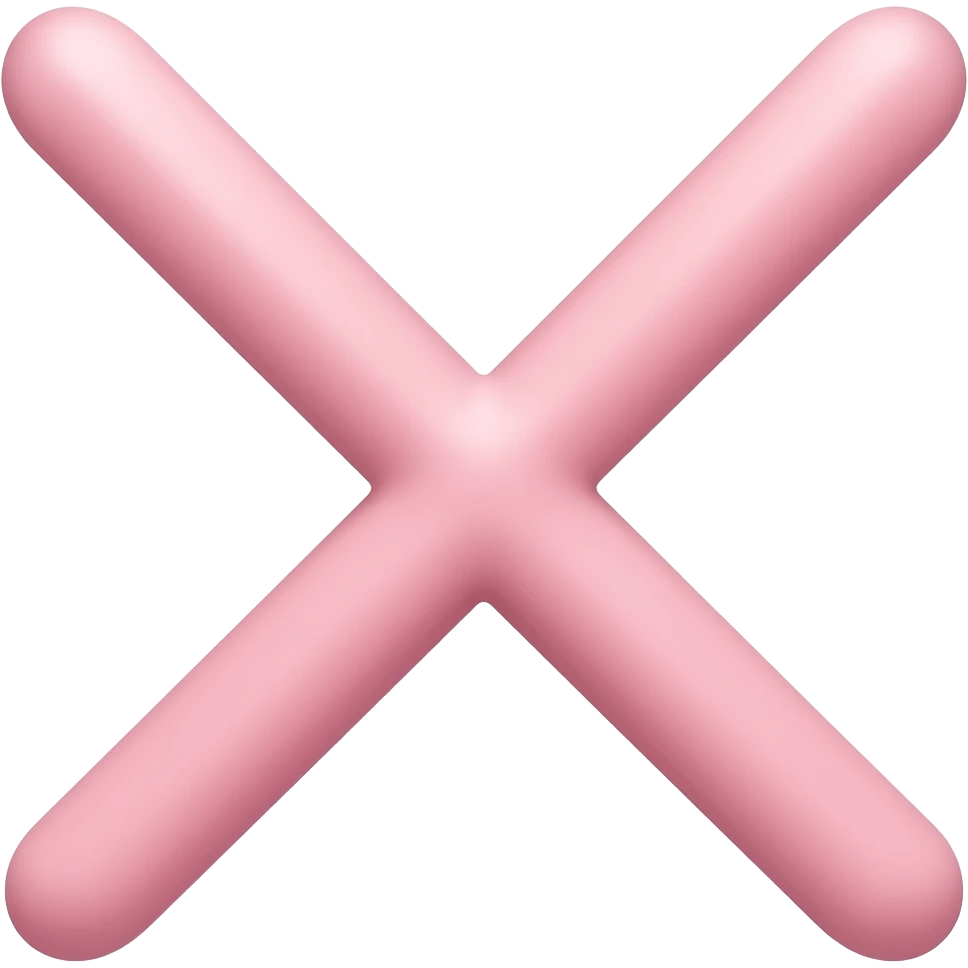 cute anime anger mark, four separate curved lines forming a stress symbol, evenly spaced around a center point, rounded tips, pastel pink, not crossed lines. resembling anime irritation symbol (💢), not a letter or X emoji