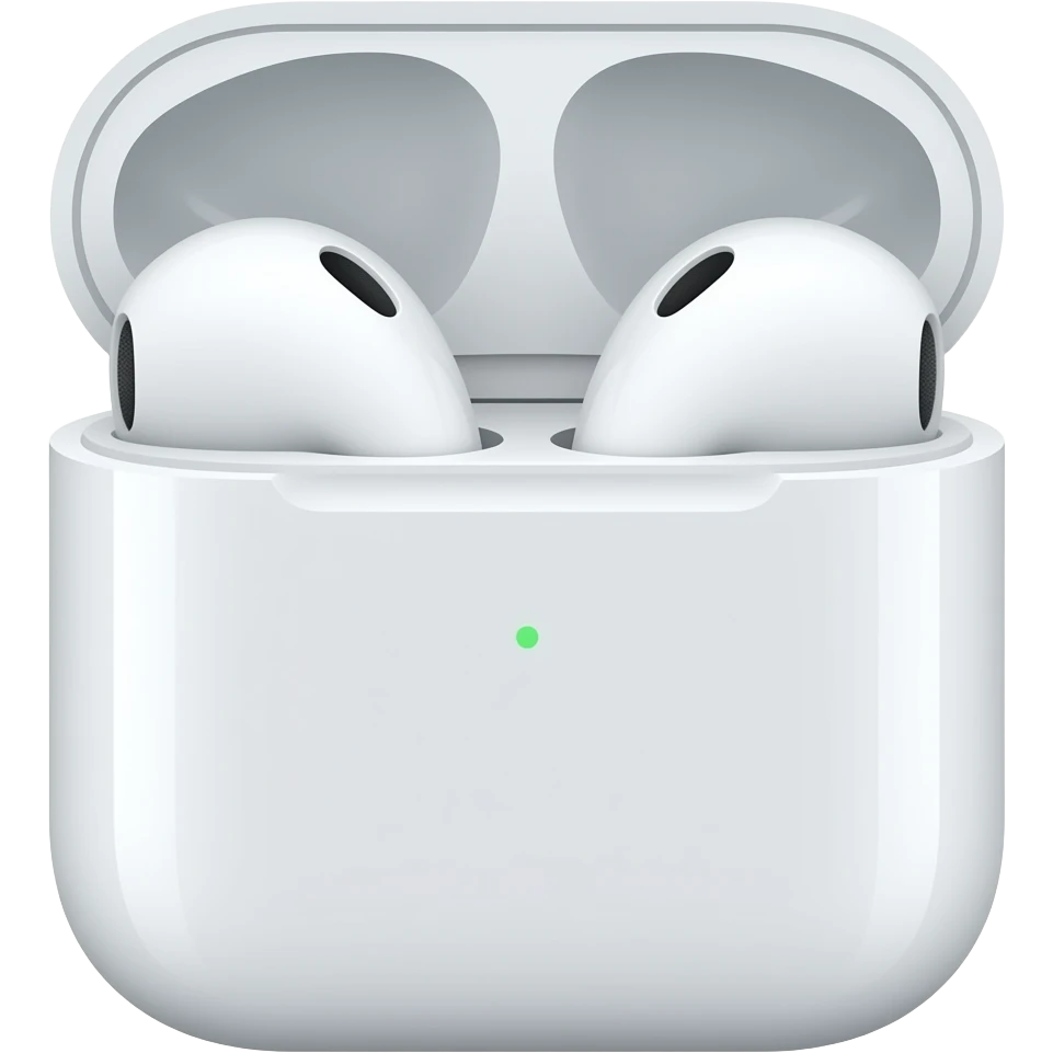 Extremely simplified illustration of AirPods emoji