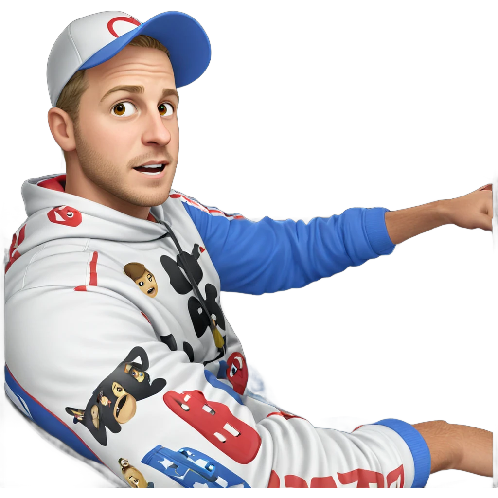 cool dude in car emoji