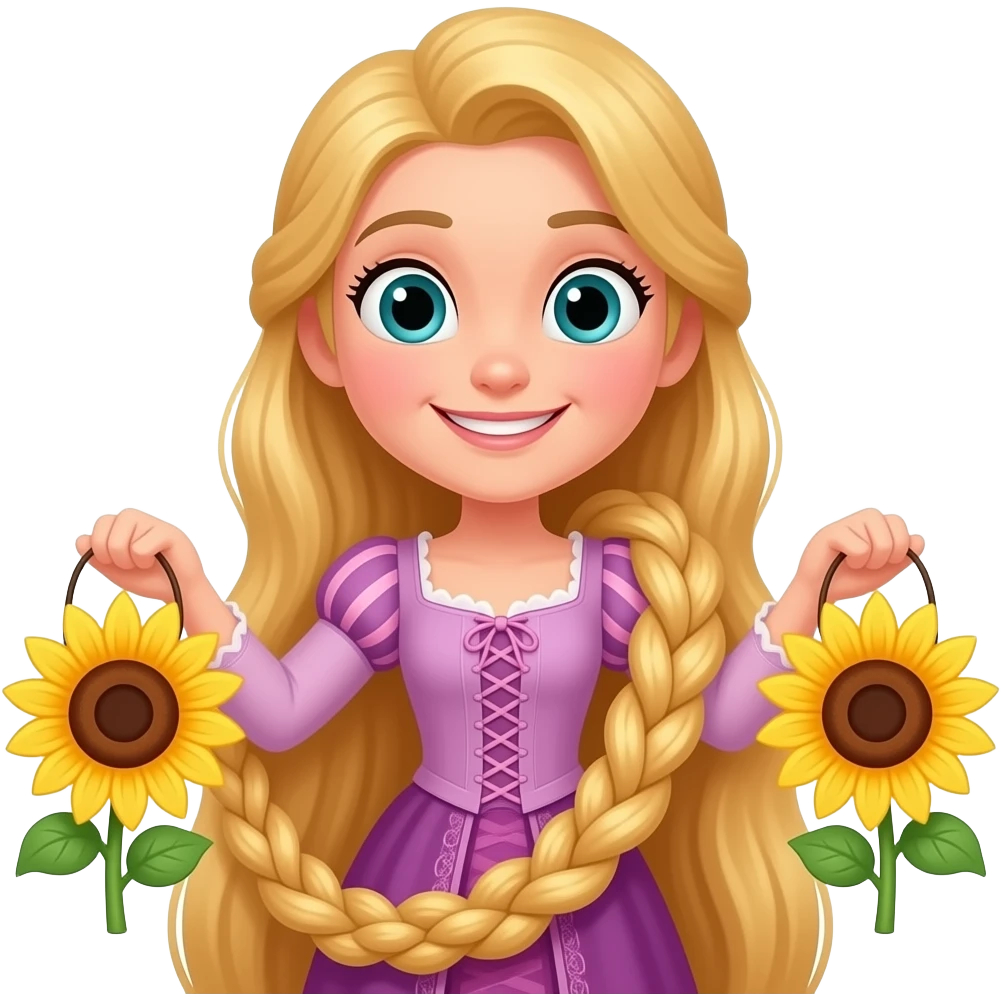 Rapunzels sunflower lanterns emoji