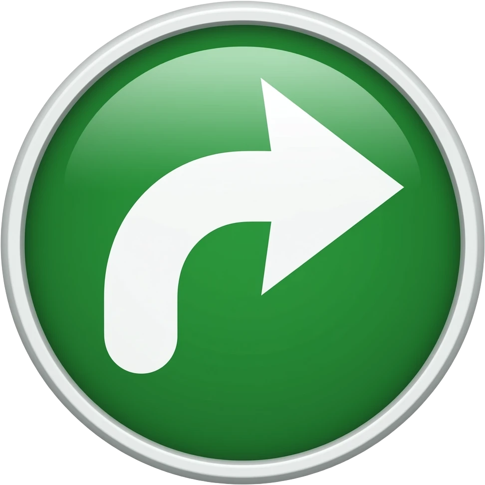 right sign with green emoji