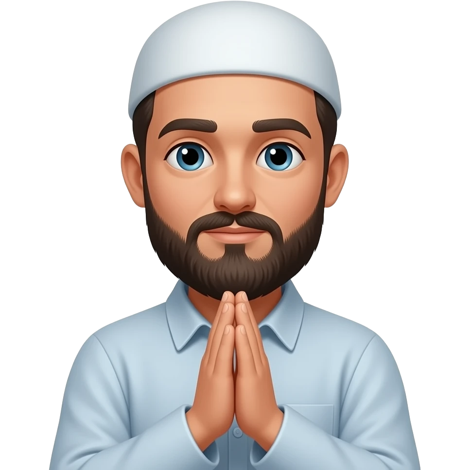 The men pray emoji