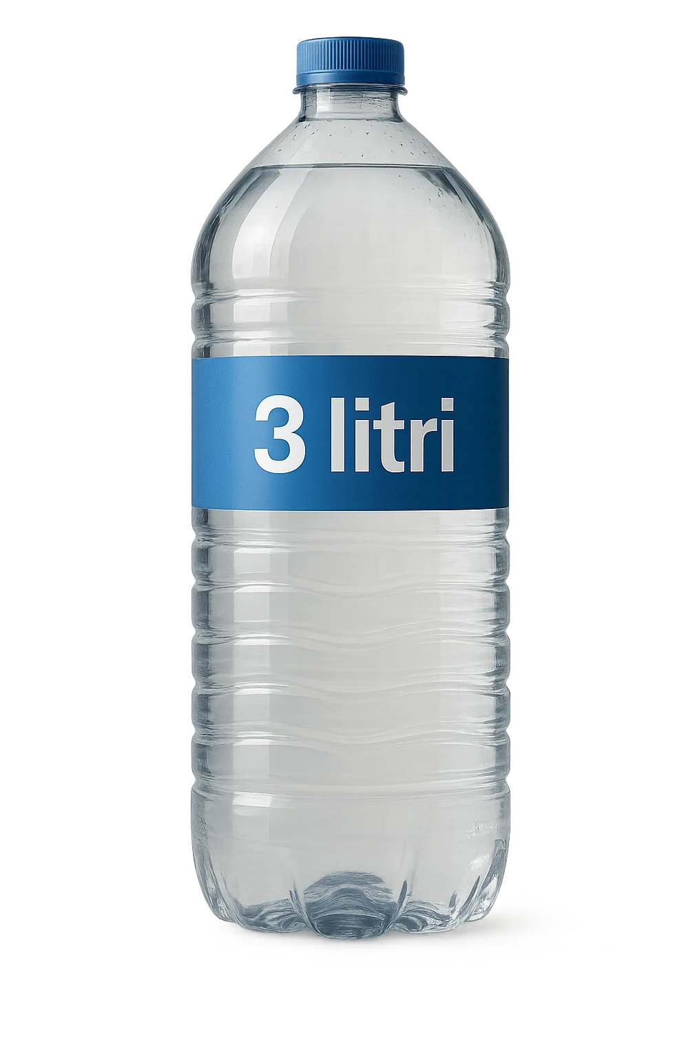 bottiglia di acqua con scritto 3 litri emoji