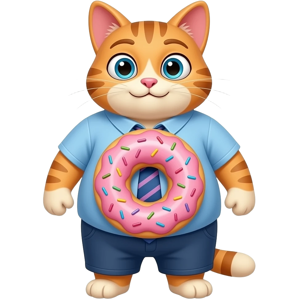 From zootopia donut Fat super duper looper cat chud emoji