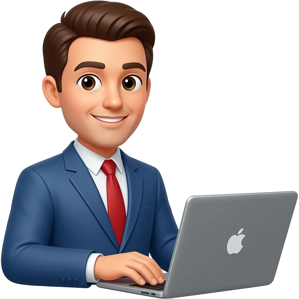 a men using laptop emoji