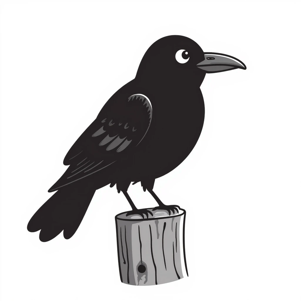 Crow emoji